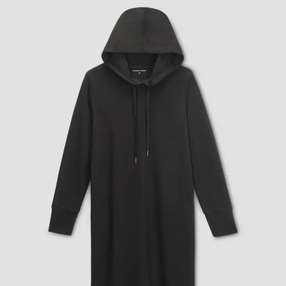 Universal Standard hoodie dresses, 2 available 1 black, 1 cherry size XL(26-28)W